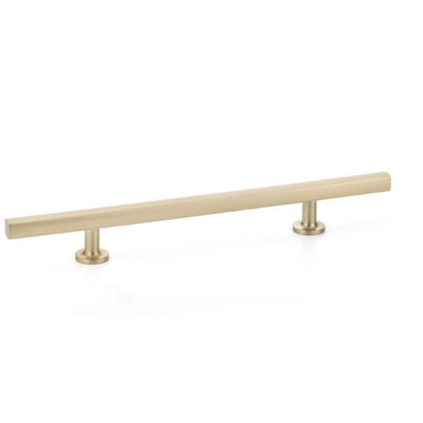 Patioplus 6 in. Center to Center Freestone Extended Cabinet Pull, Satin Brass PA3236596 - main